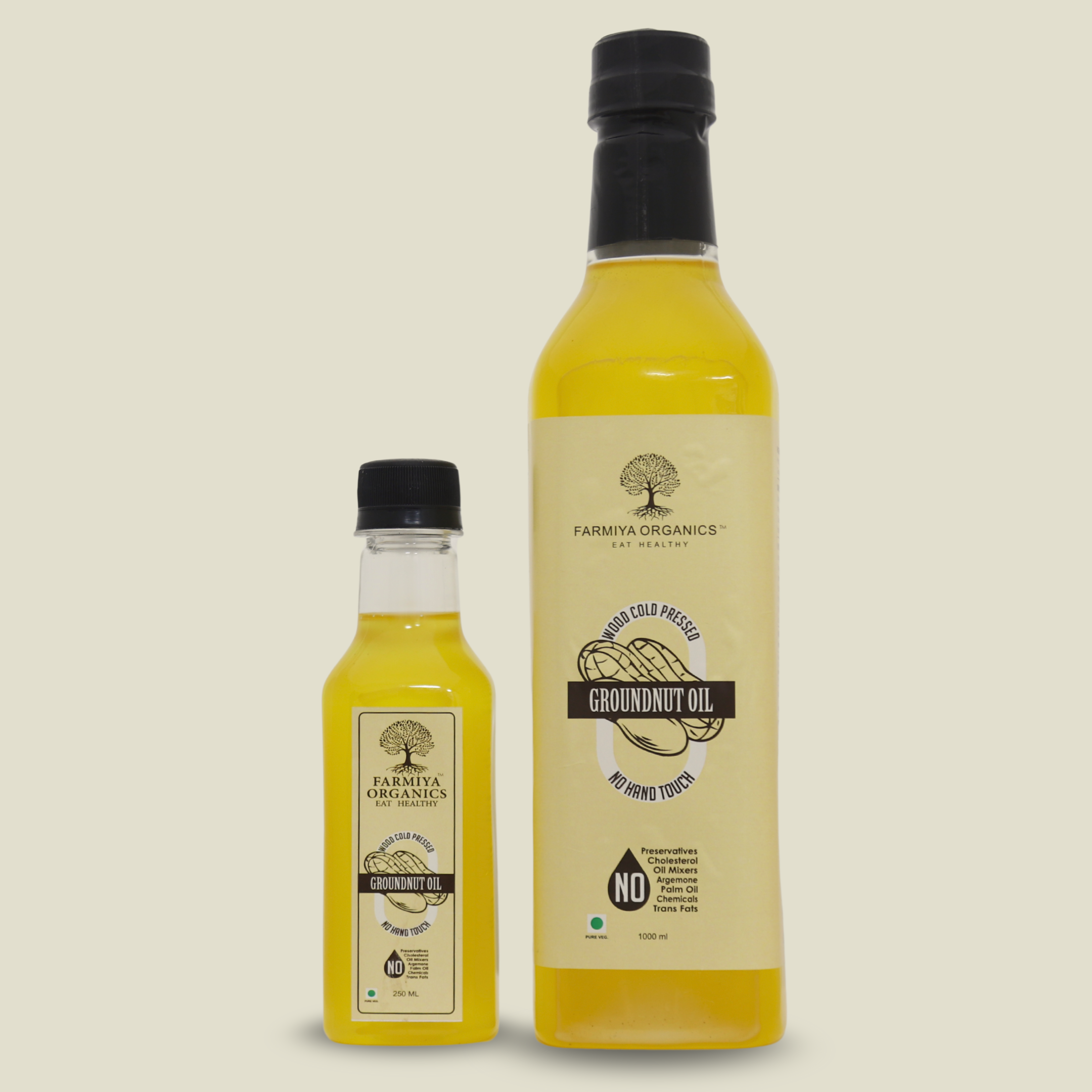 Groundnut Oil (Set of 2 1000ml, 250ml)