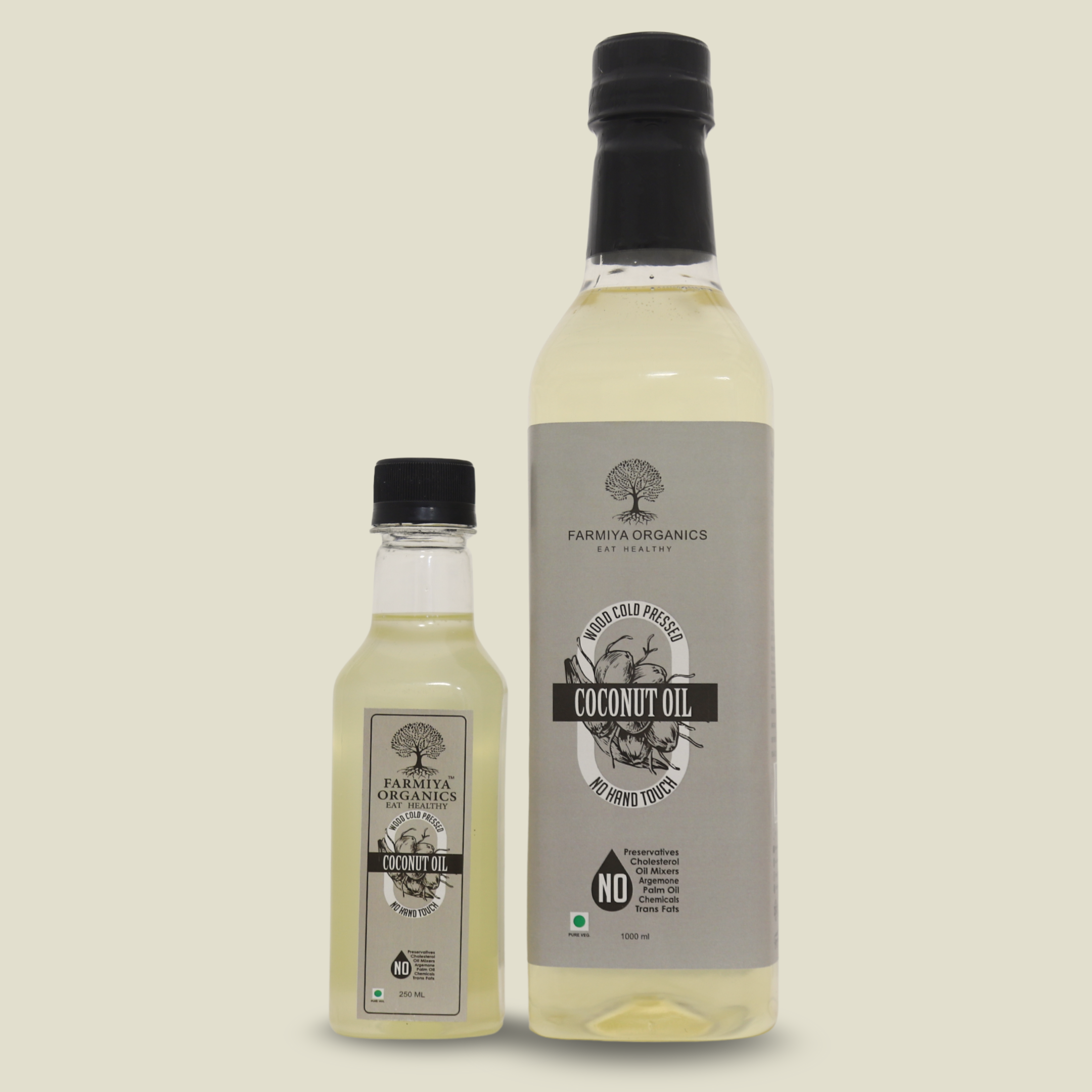 Coconut Oil (Set Of 2 1000ml, 500 ml)