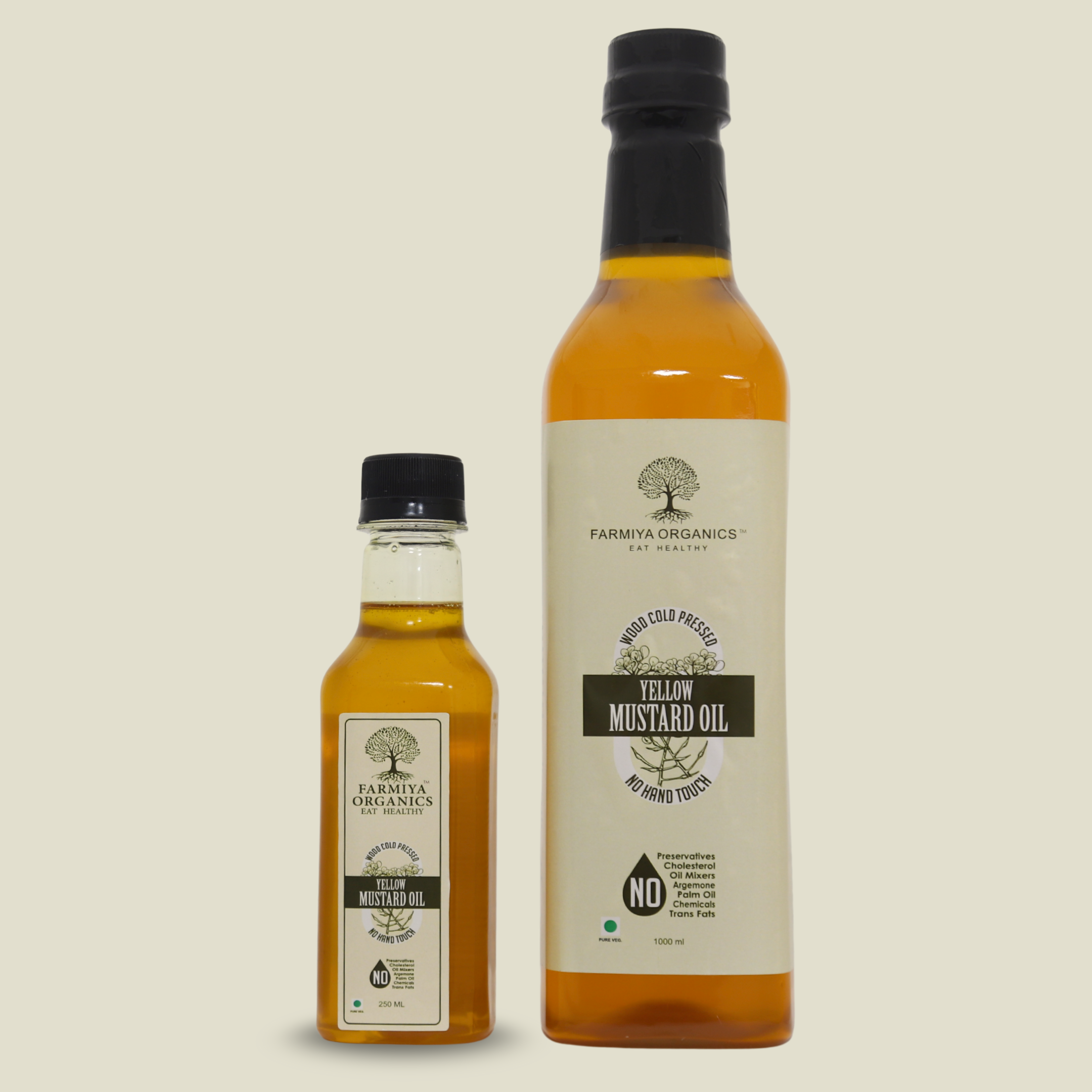 Yellow Mustard Oil (Set of 2 1000ml, 250ml)